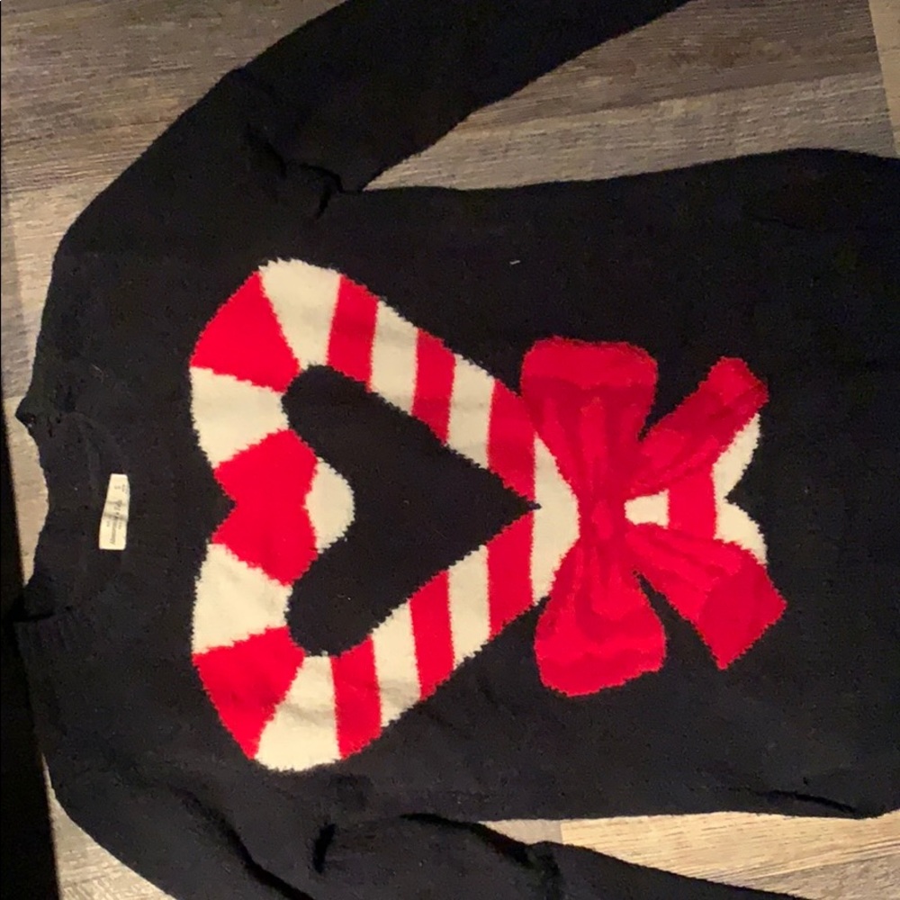 Abercrombie candy cane sweater brand new